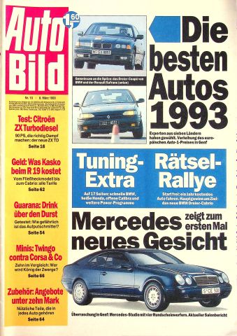 Deckblatt Auto Bild (10/1993)